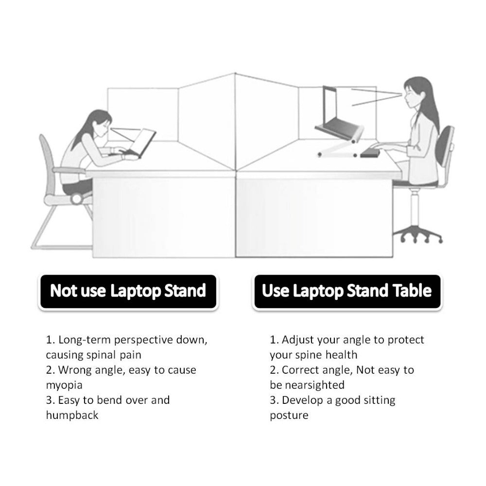 Foldable Laptop Stand Ergonomic Desk Tablet Holder - CozyPath by Pathmol