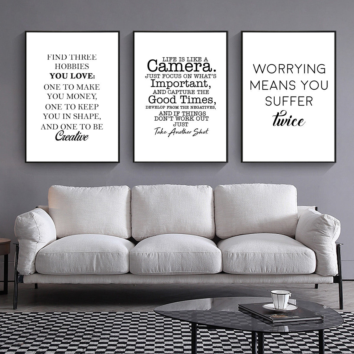 Poster Quote Canvas Painting Phrases Motivational Wall-Art Home-Decor Pictures Minimalist - CozyPath by Pathmol