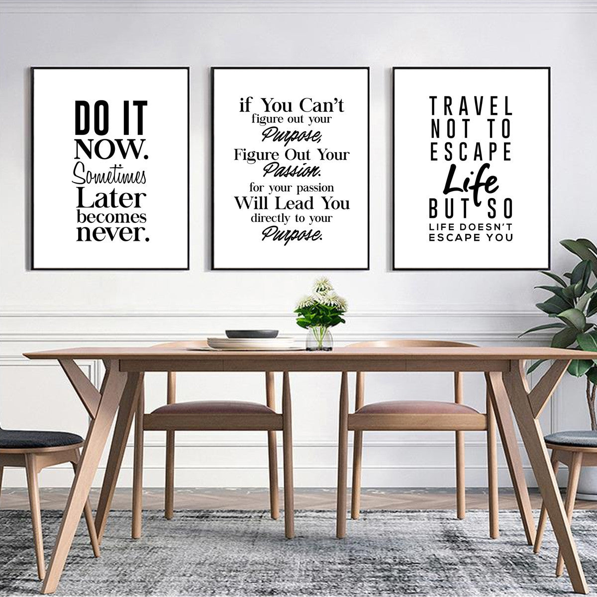 Poster Quote Canvas Painting Phrases Motivational Wall-Art Home-Decor Pictures Minimalist - CozyPath by Pathmol