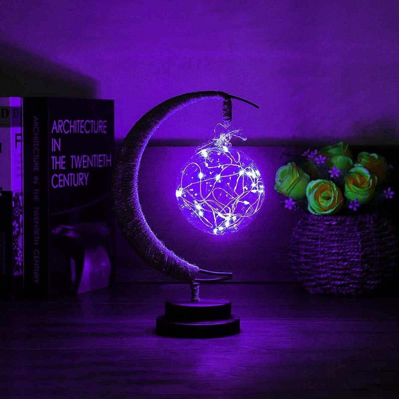 Led Moon Light Wrought Iron Ornament Light Star Shape Copper Wire Light Decorative Light USB Battery - CozyPath by Pathmol