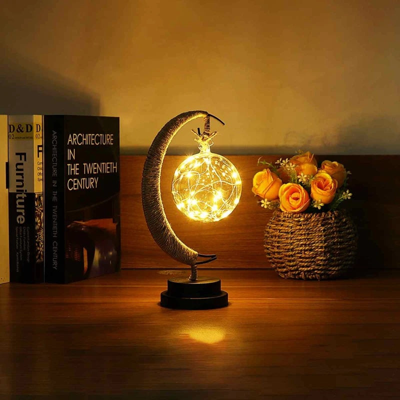 Led Moon Light Wrought Iron Ornament Light Star Shape Copper Wire Light Decorative Light USB Battery - CozyPath by Pathmol