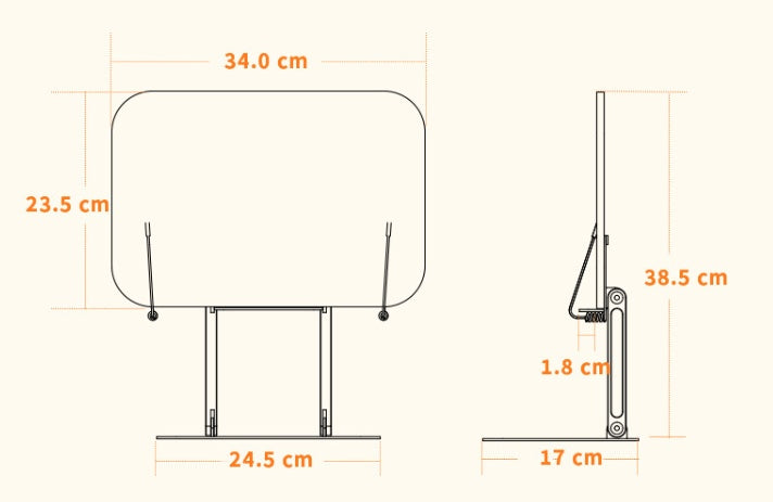Wooden Reading Rack Laptop Stand Folding Laptop Stand - CozyPath by Pathmol