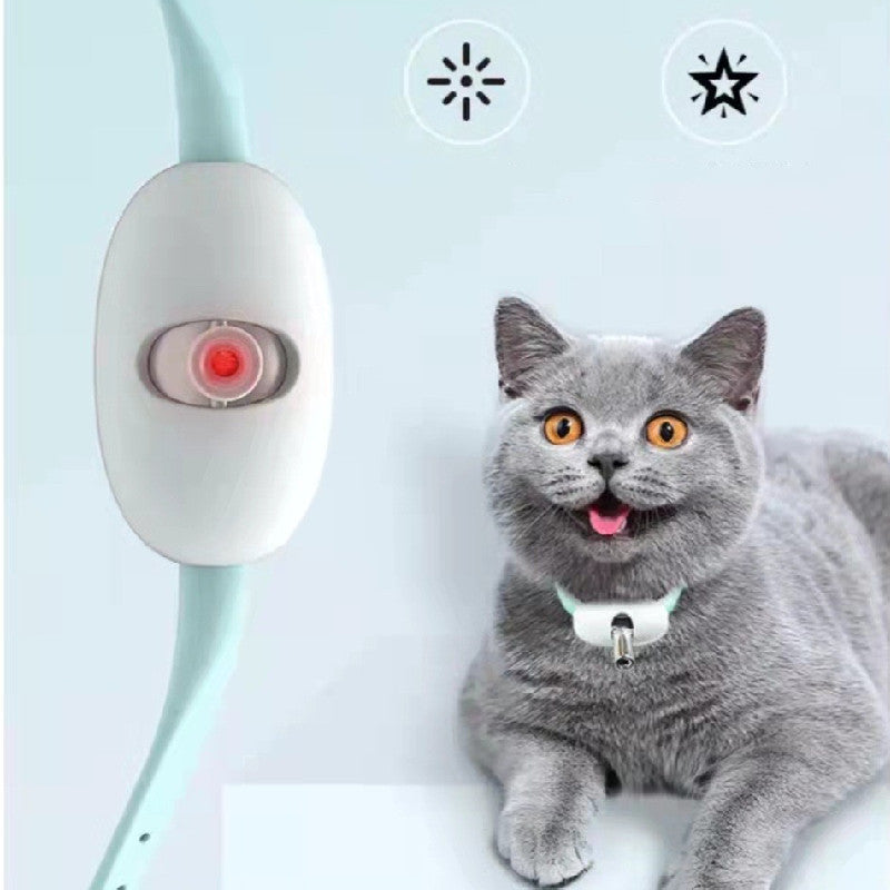 Automatic Cat Toy Smart Laser Teasing Cat Collar Electric USB Charging Kitten Amusing Toys Interactive Training Pet Items - CozyPath by Pathmol