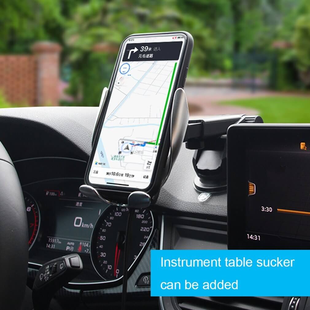 Car Wireless Charger 10W Induction Car Fast Wireless Charging With Car Phone Holder S5 - CozyPath by Pathmol