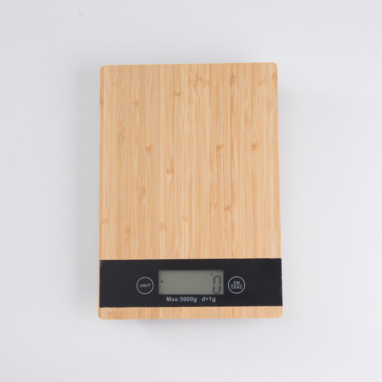 Bamboo panel kitchen scale - CozyPath by Pathmol