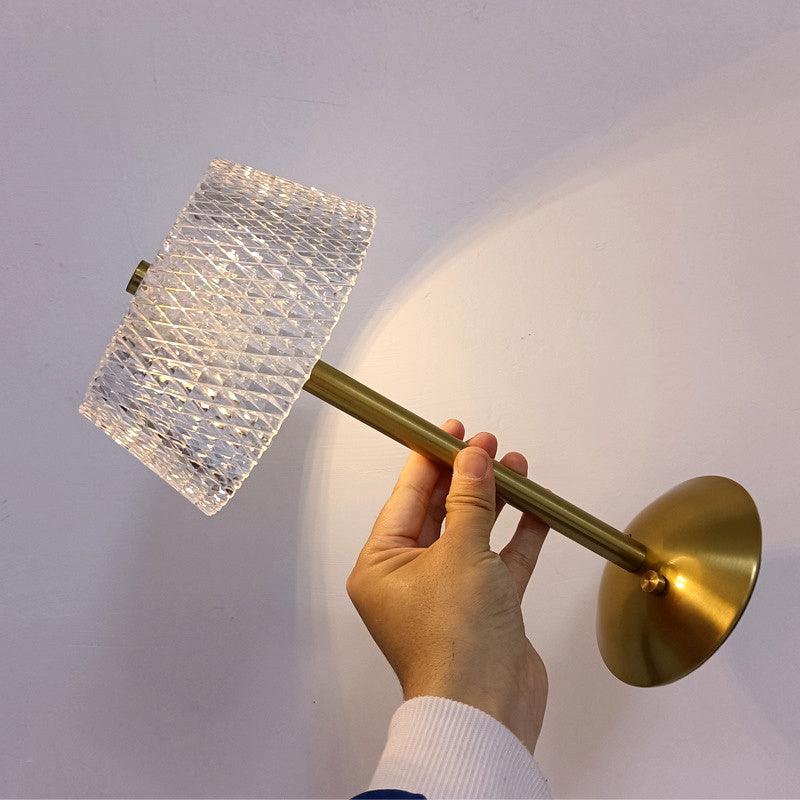 12 Acrylic Metal Desk Lamp LED Outdoor Crystal USB - CozyPath by Pathmol