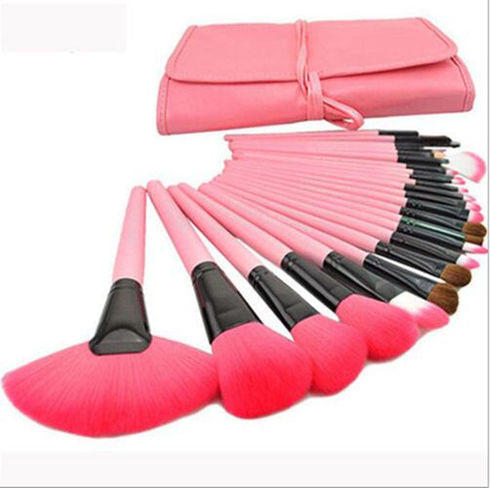 24 Logs Black Makeup Brush Set Brush Beauty Tools Make-up Makeup Brush Set - CozyPath by Pathmol