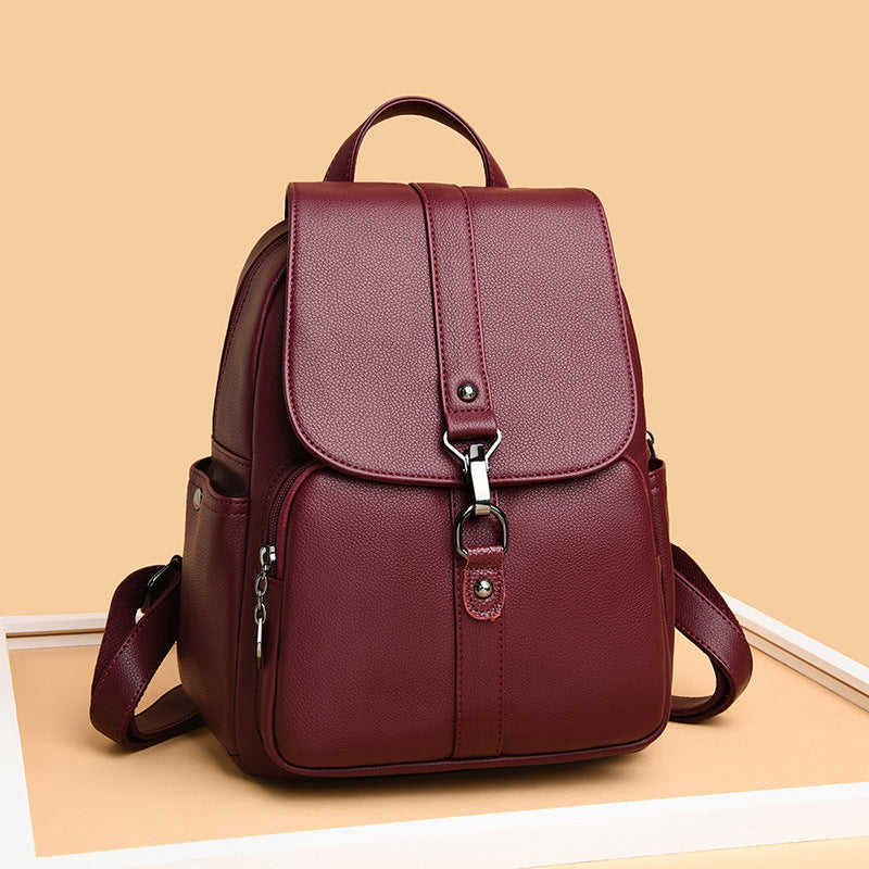 Sheepskin backpack soft leather backpack - CozyPath by Pathmol