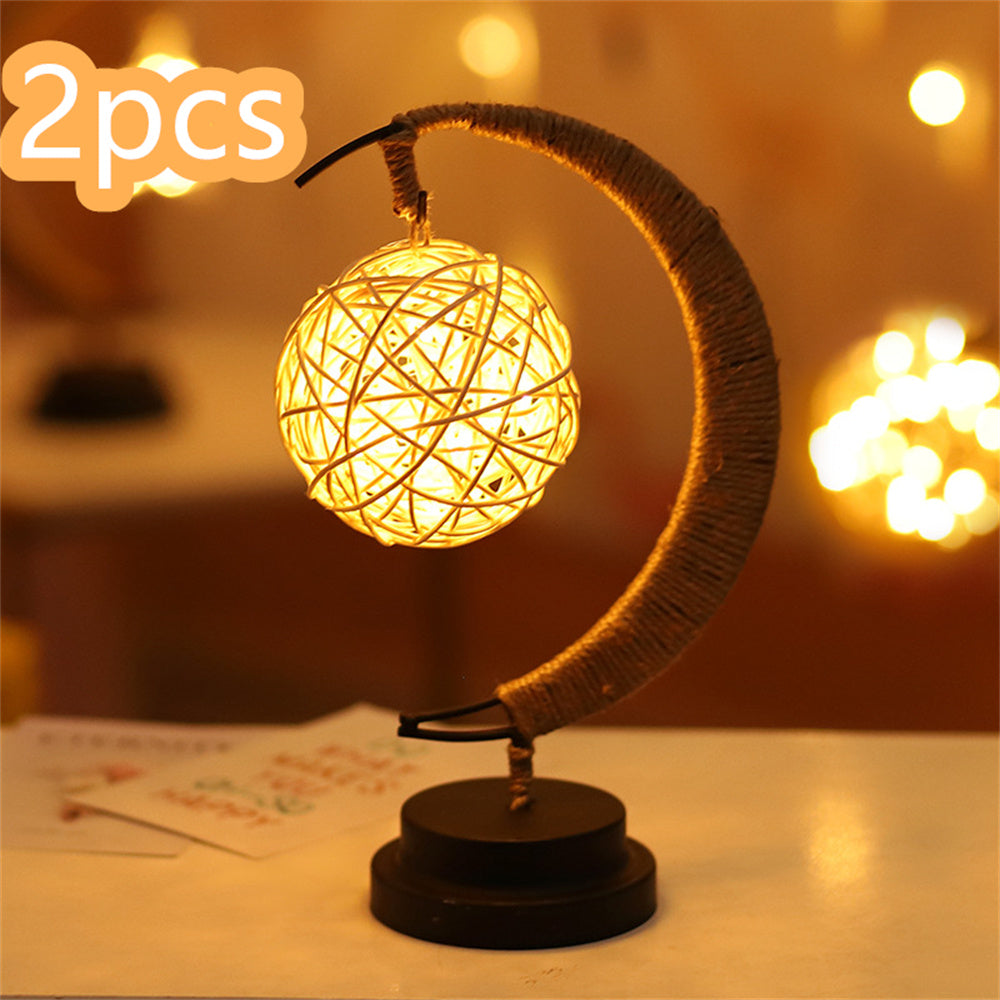 Led Moon Light Wrought Iron Ornament Light Star Shape Copper Wire Light Decorative Light USB Battery - CozyPath by Pathmol