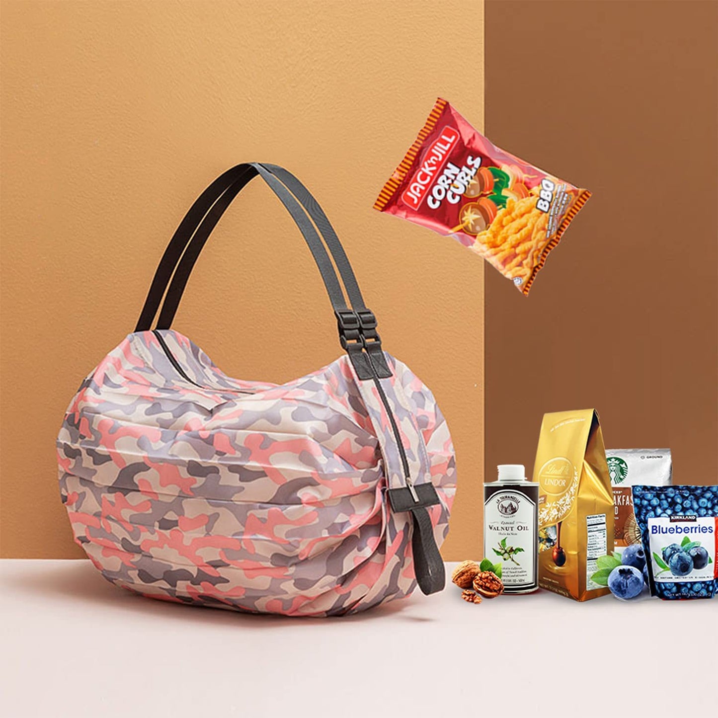 Large Capacity Shopping Bags Portable Foldable Reusable Grocery Bags Daily Commuting Picnic Camping Storage Bag - CozyPath by Pathmol