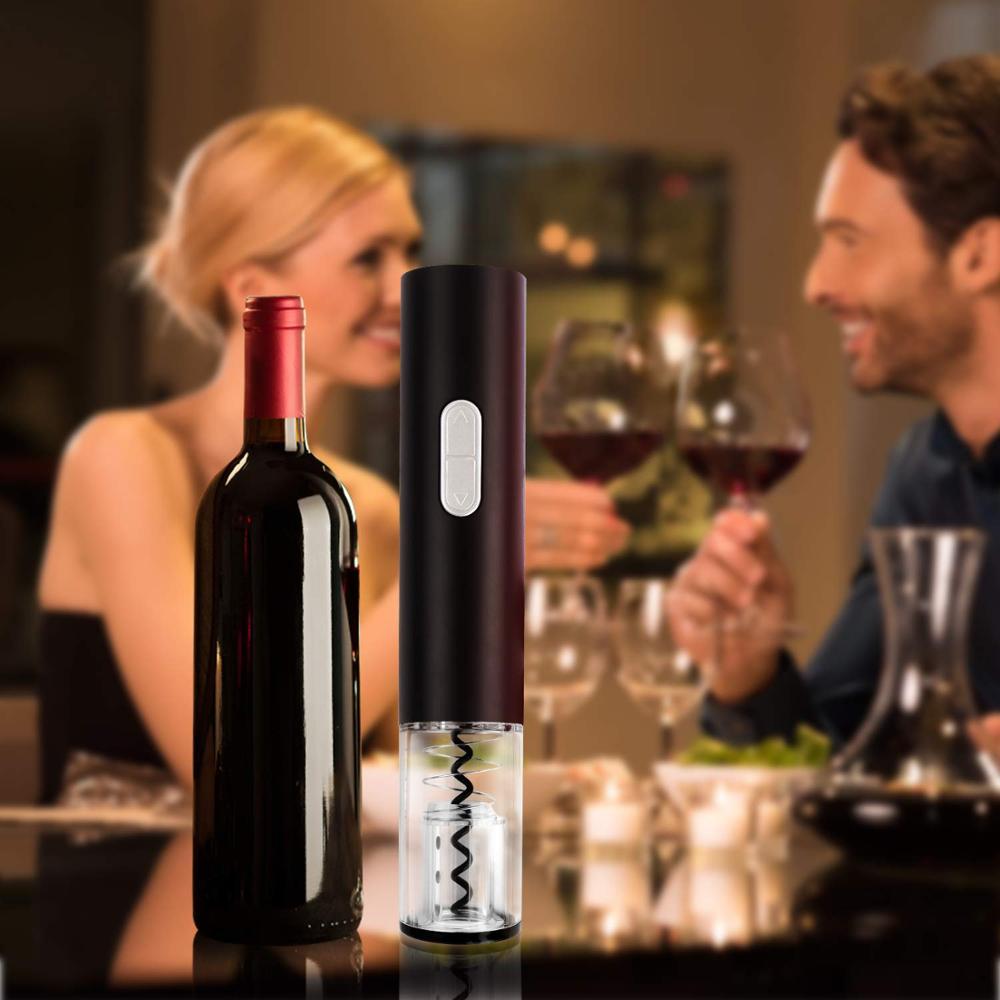 Electric Wine Opener Automatic Electric Wine Bottle Corkscrew Opener With Foil Cutter Wine Bottle Opener Kit - CozyPath by Pathmol