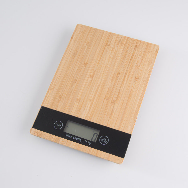 Bamboo panel kitchen scale - CozyPath by Pathmol
