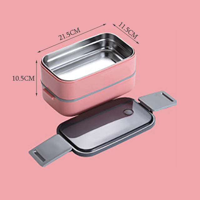 Bento Lunch Box Set Portable Insulation Bucket Stainless Steel - CozyPath by Pathmol