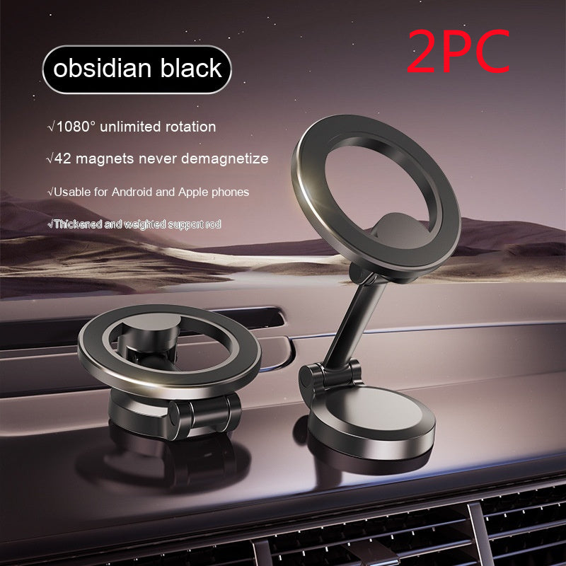 Magnetic Car Phone Mount All-Metal Foldable Phone Holder For Car Strongest Magnet Dashboard Phone Mount For Phone - CozyPath by Pathmol