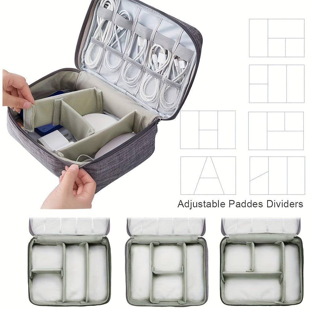 Electronics Organizer Travel Cable Organizer Bag Waterproof Portable Digital Storage Bag Electronic Accessories Case Cable Charger Organizer Case - CozyPath by Pathmol