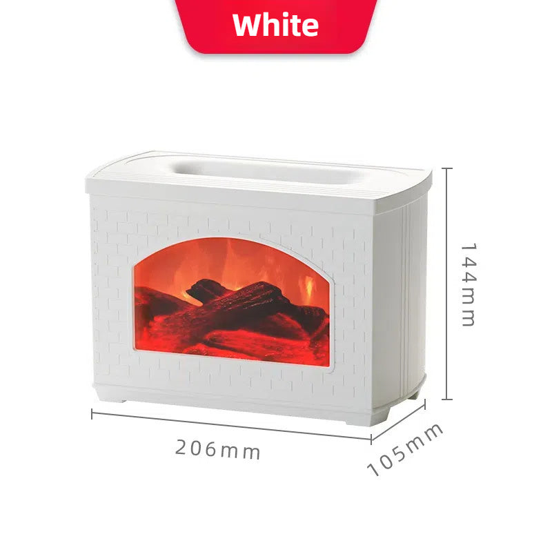 2024 New Simulated Fireplace Air Humidifier Flame Effect Aroma Oil Diffuser Aromatherapy Humidifiers Mist Sprayer Air Purifier - CozyPath by Pathmol