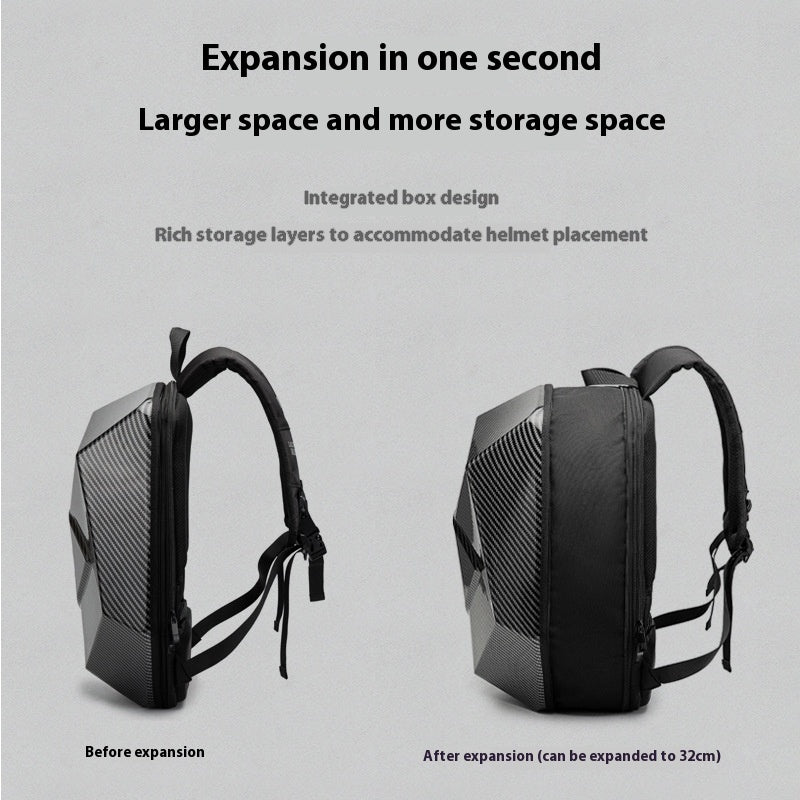 Motorcycle Knight Hard Shell Backpack Backpack - CozyPath by Pathmol