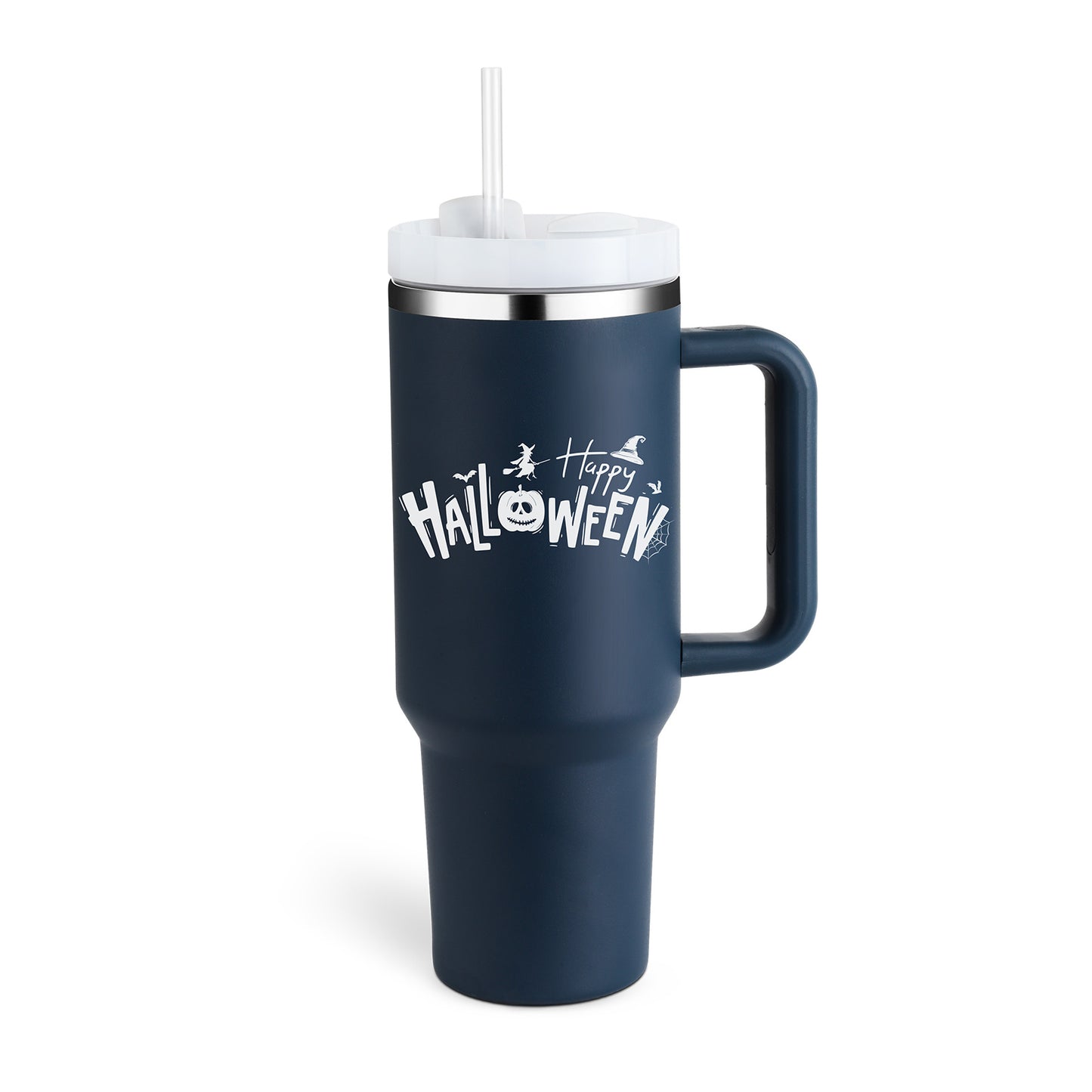 40 Oz Tumbler With Handle Straw Insulated, Stainless Steel Spill Proof Vacuum Coffee Cup Tumbler With Lid Tapered Mug Gifts For Valentine Lover Suitable For Car Gym Office Travel - CozyPath by Pathmol