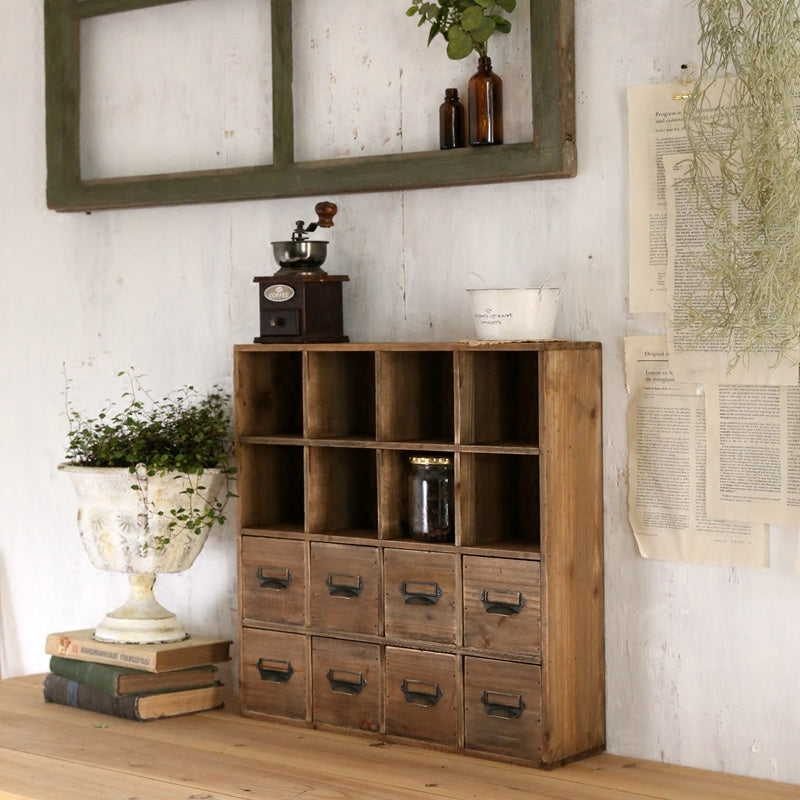 Retro Wooden Dormitory Desk Organizer Storage Box - CozyPath by Pathmol
