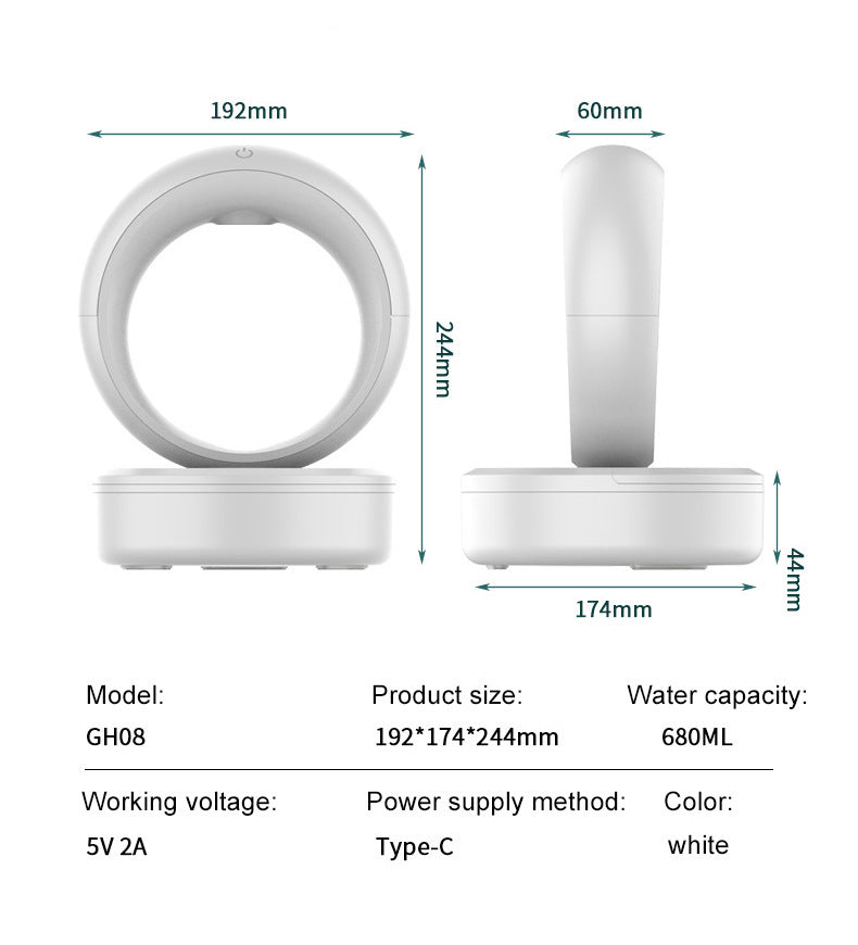 Anti-gravity Air Humidifier Mute Countercurrent Humidifier Levitating Water Drops Fogger Electric Humidifiers - CozyPath by Pathmol