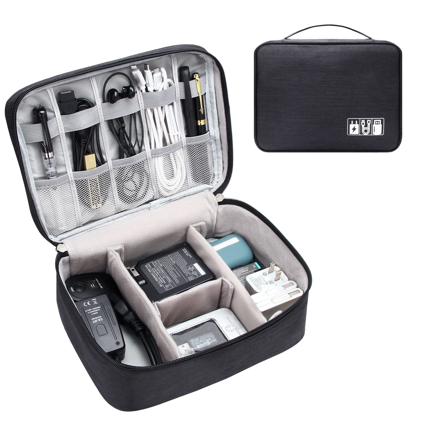 Electronics Organizer Travel Cable Organizer Bag Waterproof Portable Digital Storage Bag Electronic Accessories Case Cable Charger Organizer Case - CozyPath by Pathmol