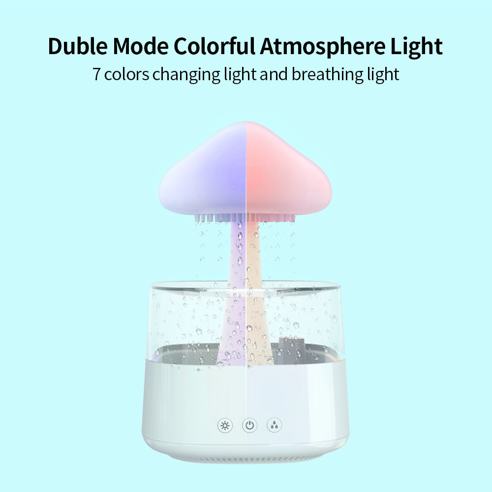 Rain Humidifier Mushroom Humidifier Rain Cloud Humidifier Water Drop Humidifier - CozyPath by Pathmol