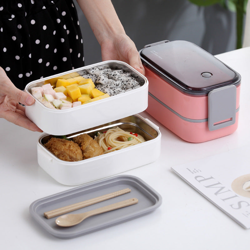 Bento Lunch Box Set Portable Insulation Bucket Stainless Steel - CozyPath by Pathmol