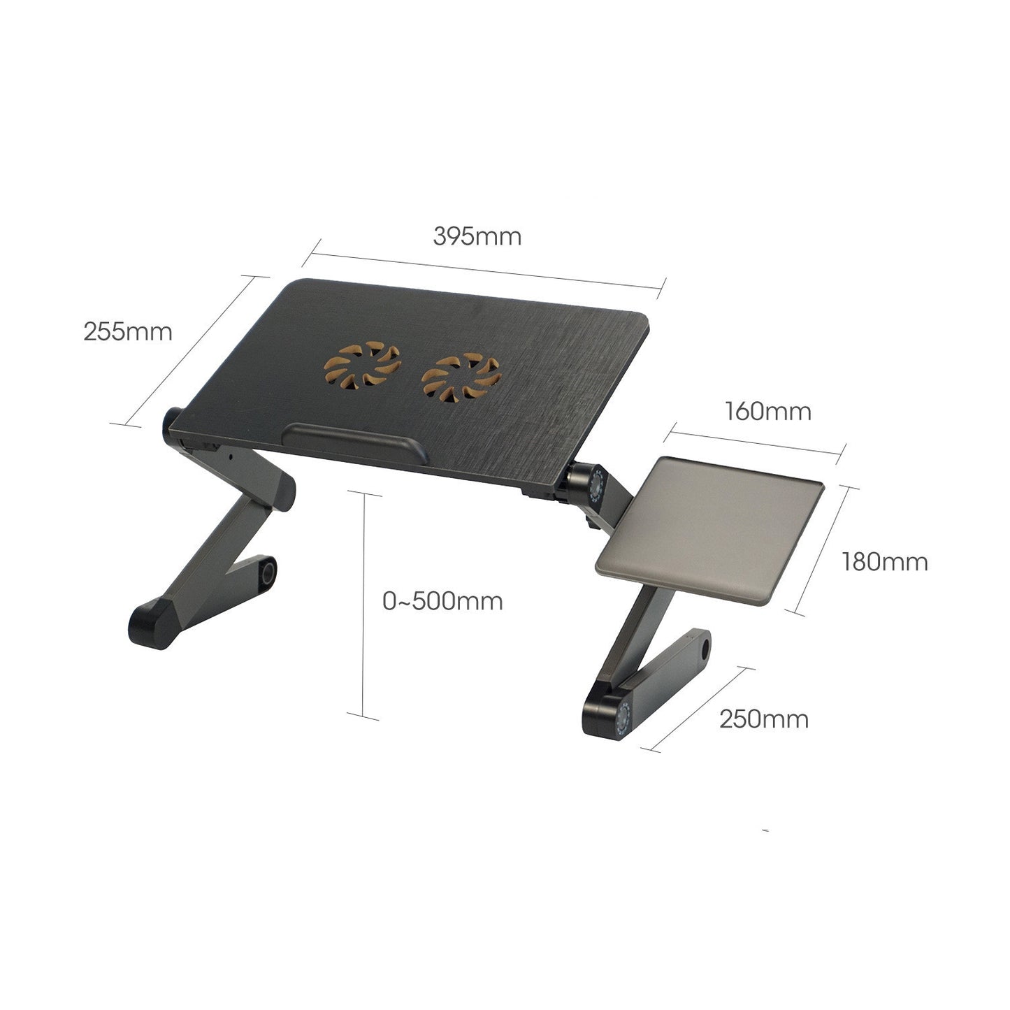 Folding Laptop Aluminum Alloy Fan Cooling Table - CozyPath by Pathmol