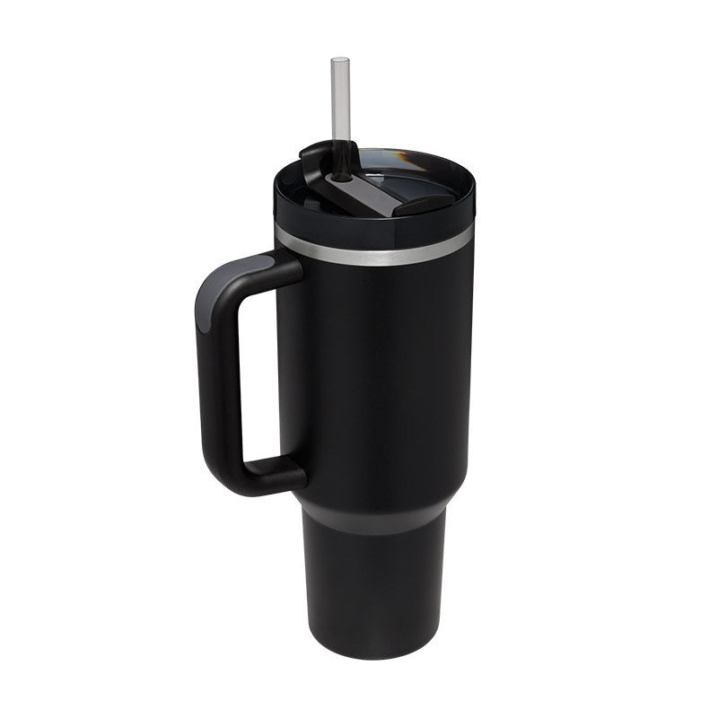 40 Oz Tumbler With Handle Straw Insulated, Stainless Steel Spill Proof Vacuum Coffee Cup Tumbler With Lid Tapered Mug Gifts For Valentine Lover Suitable For Car Gym Office Travel - CozyPath by Pathmol