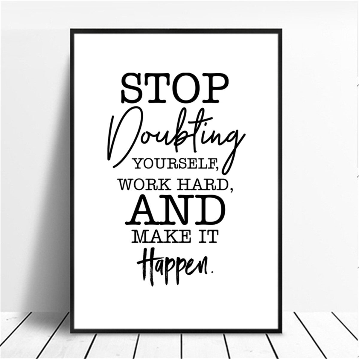 Poster Quote Canvas Painting Phrases Motivational Wall-Art Home-Decor Pictures Minimalist - CozyPath by Pathmol