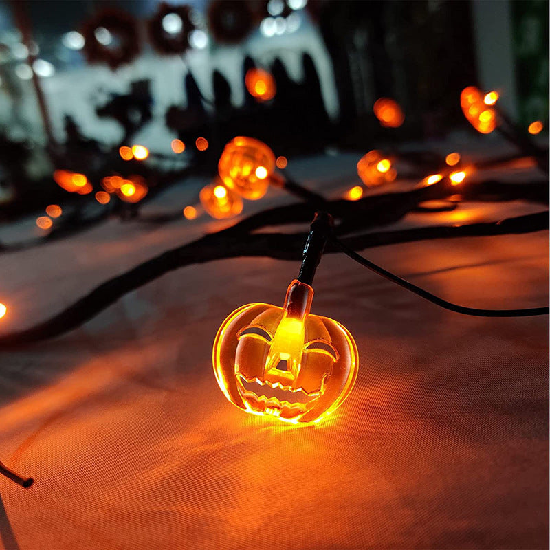 Halloween LED Willow Vine String Light Cool Cartoon Bat Pumpkin Decoration For Indoor Outdoor Party House Decor - CozyPath by Pathmol