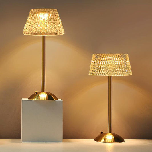 12 Acrylic Metal Desk Lamp LED Outdoor Crystal USB - CozyPath by Pathmol