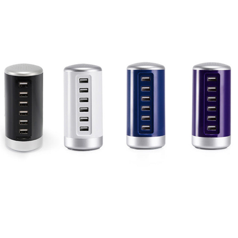 USB C Charging Station With 6Ports Mobile Phone Charger Multi-port Usb Cylindrical Charger - CozyPath by Pathmol
