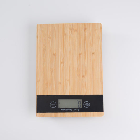 Bamboo panel kitchen scale - CozyPath by Pathmol