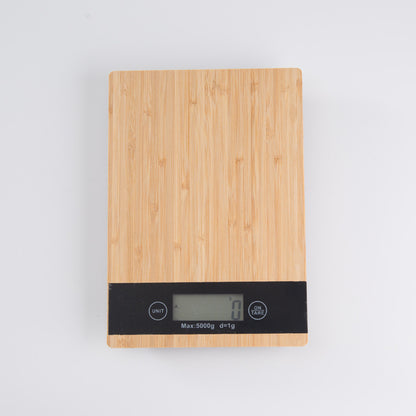 Bamboo panel kitchen scale - CozyPath by Pathmol
