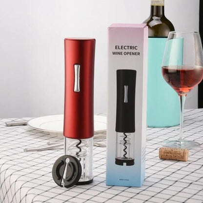 Electric Wine Opener Automatic Electric Wine Bottle Corkscrew Opener With Foil Cutter Wine Bottle Opener Kit - CozyPath by Pathmol