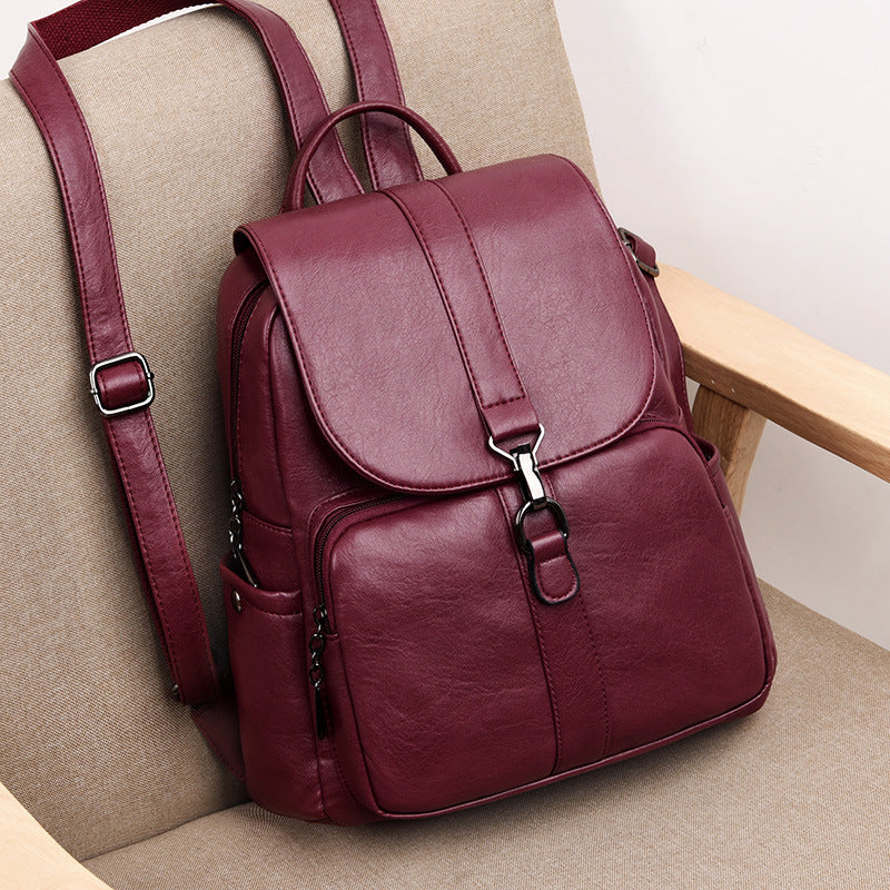 Sheepskin backpack soft leather backpack - CozyPath by Pathmol