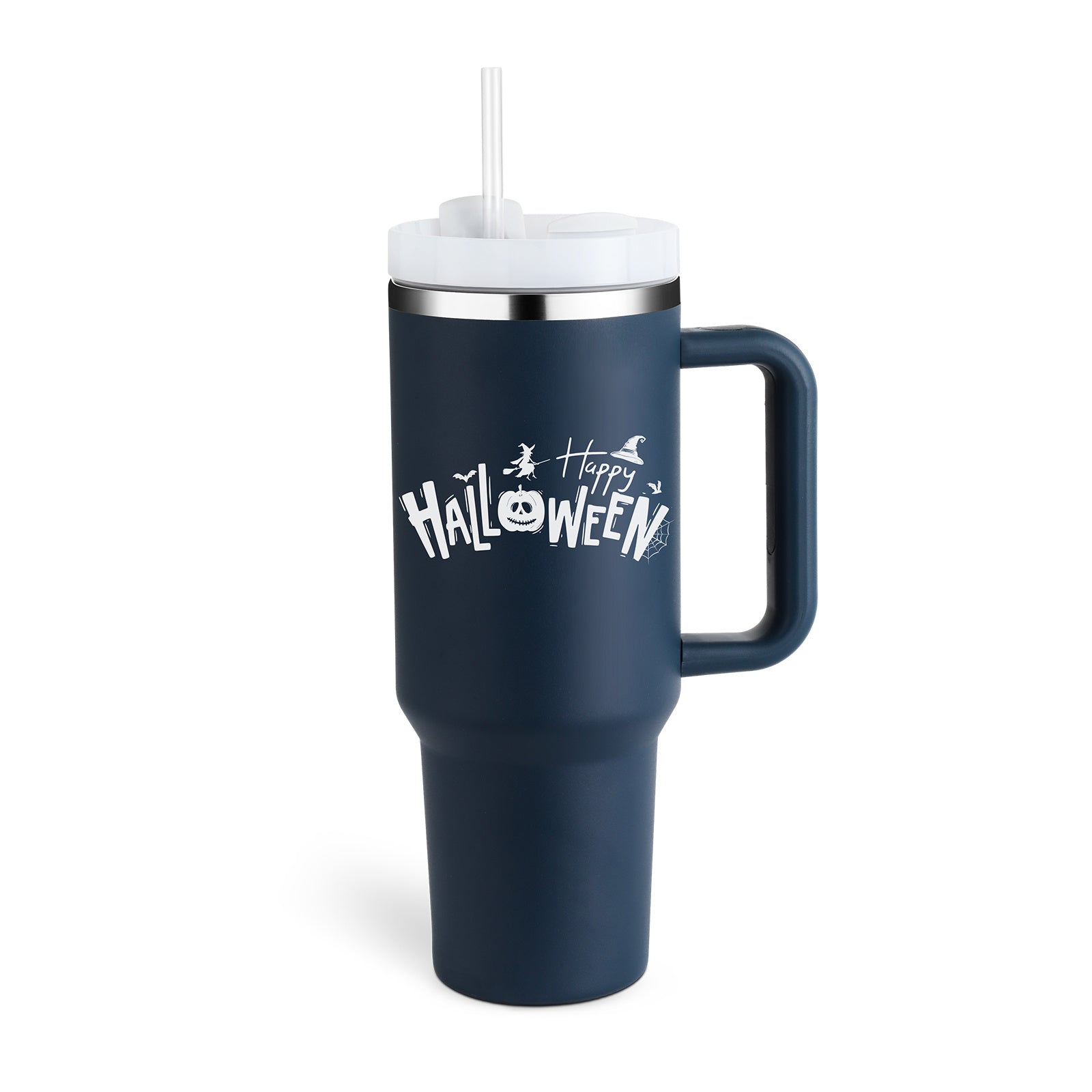 40 Oz Tumbler With Handle Straw Insulated, Stainless Steel Spill Proof Vacuum Coffee Cup Tumbler With Lid Tapered Mug Gifts For Valentine Lover Suitable For Car Gym Office Travel - CozyPath by Pathmol