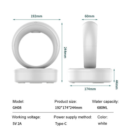 Anti-gravity Air Humidifier Mute Countercurrent Humidifier Levitating Water Drops Fogger Electric Humidifiers - CozyPath by Pathmol