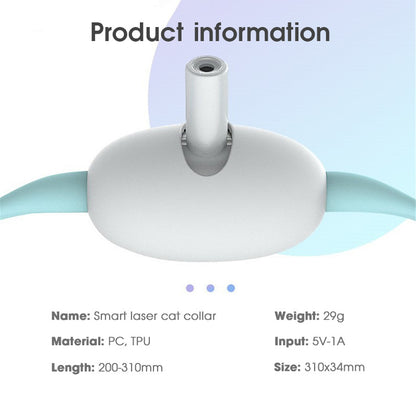 Automatic Cat Toy Smart Laser Teasing Cat Collar Electric USB Charging Kitten Amusing Toys Interactive Training Pet Items - CozyPath by Pathmol