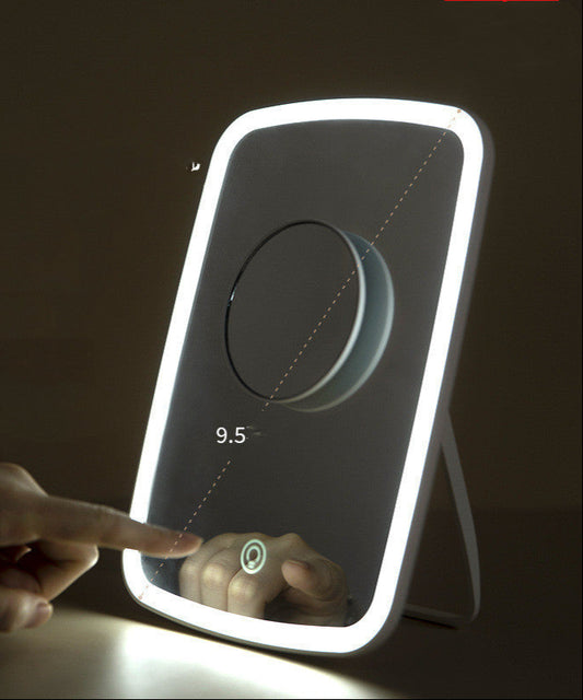 Portable Folding Desktop LED Makeup Mirror - CozyPath by Pathmol