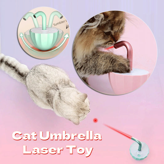 Cat Umbrella Laser Toy Interactive Kitten Automatic Pet Toy Smart Game Active For Pets Electric Intelligent USB Charging - CozyPath by Pathmol