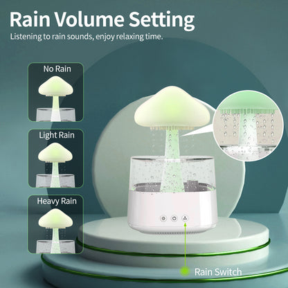 Rain Humidifier Mushroom Humidifier Rain Cloud Humidifier Water Drop Humidifier - CozyPath by Pathmol