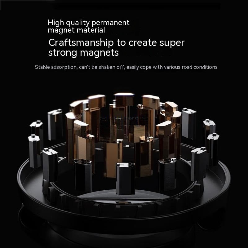 Magnetic Car Phone Mount All-Metal Foldable Phone Holder For Car Strongest Magnet Dashboard Phone Mount For Phone - CozyPath by Pathmol