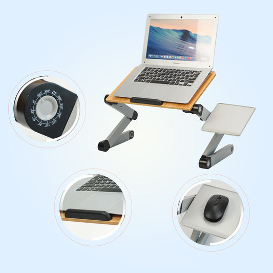 Folding Laptop Aluminum Alloy Fan Cooling Table - CozyPath by Pathmol