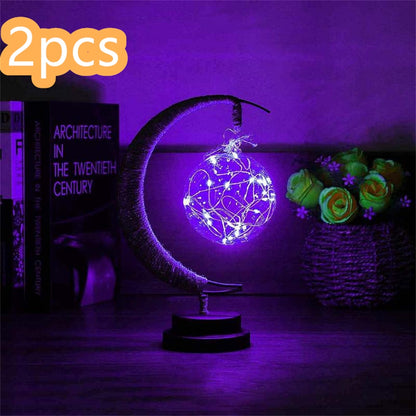 Led Moon Light Wrought Iron Ornament Light Star Shape Copper Wire Light Decorative Light USB Battery - CozyPath by Pathmol