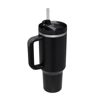 40 Oz Tumbler With Handle Straw Insulated, Stainless Steel Spill Proof Vacuum Coffee Cup Tumbler With Lid Tapered Mug Gifts For Valentine Lover Suitable For Car Gym Office Travel - CozyPath by Pathmol